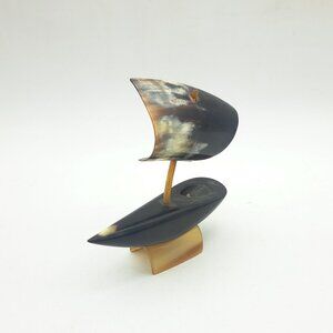 Vintage Horn Sailboat Model